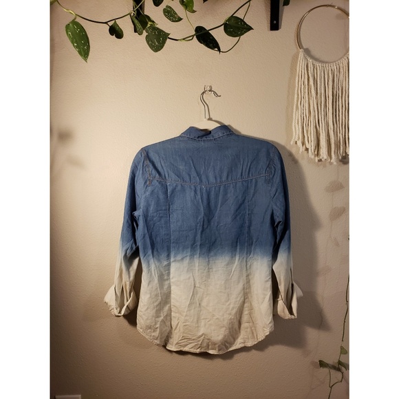 Chambray Dip-Dye Button Up - Picture 2 of 2
